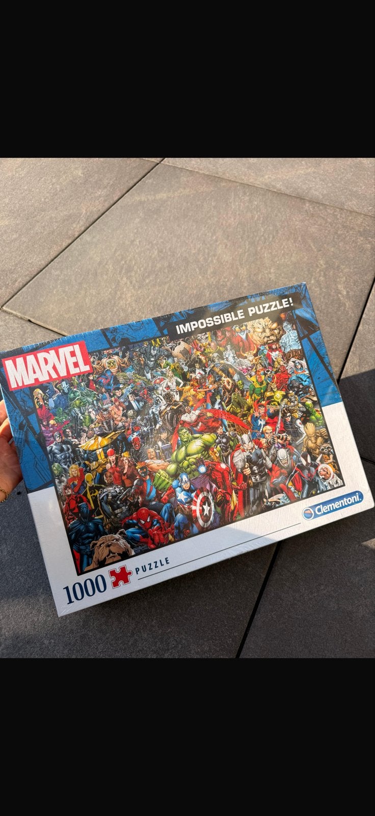 Marvel Impossible Puzzle 1000 stukjes Clementoni, Ophalen of Verzenden, 500 t/m 1500 stukjes, Zo goed als nieuw, Legpuzzel
