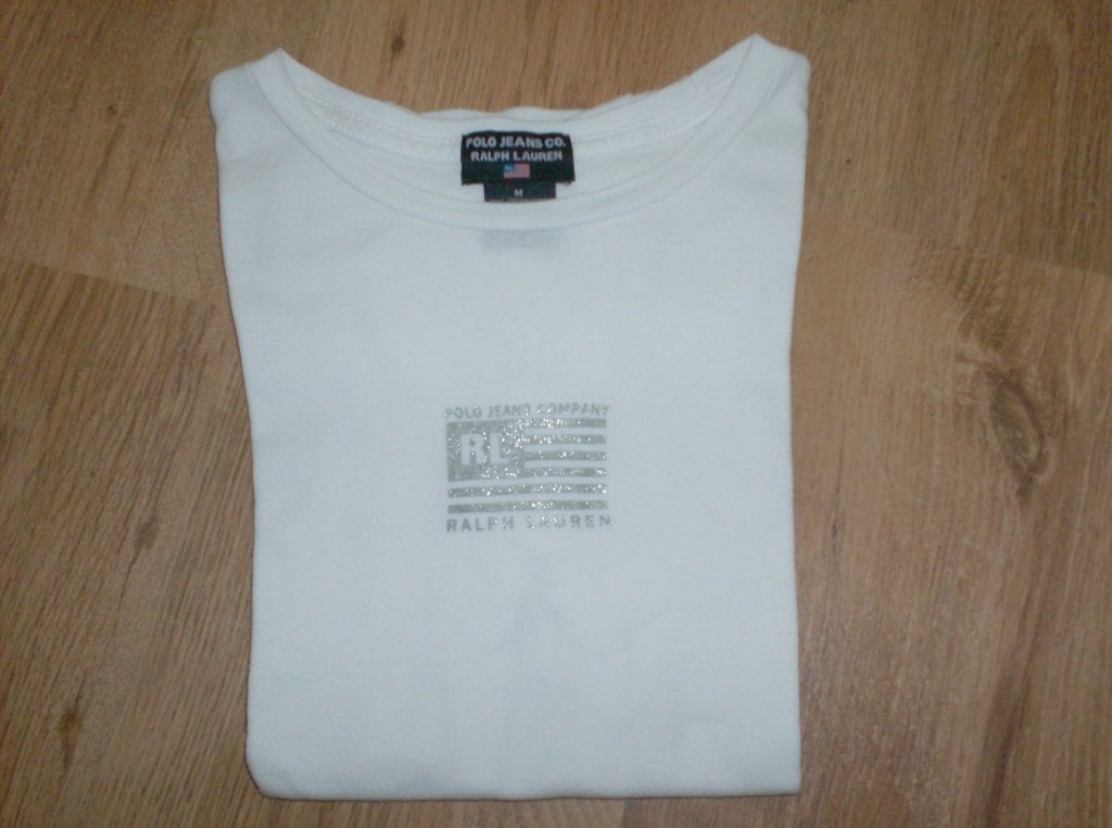 Ralph Lauren dames  T-shirt, Wit, Zo goed als nieuw, Korte mouw, Ralph Lauren