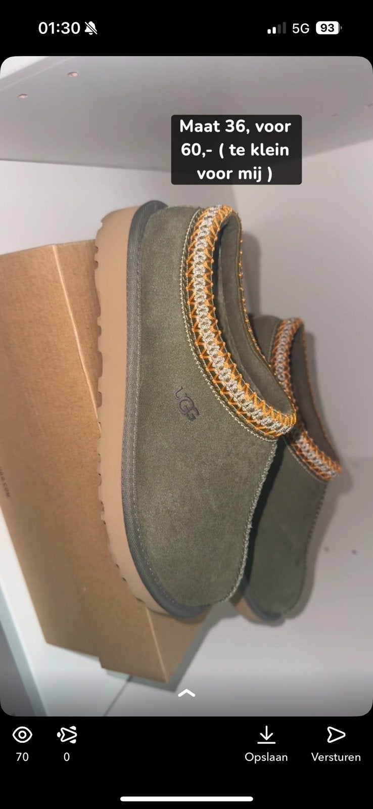 Uggs, Ophalen of Verzenden, Zo goed als nieuw, Zwart