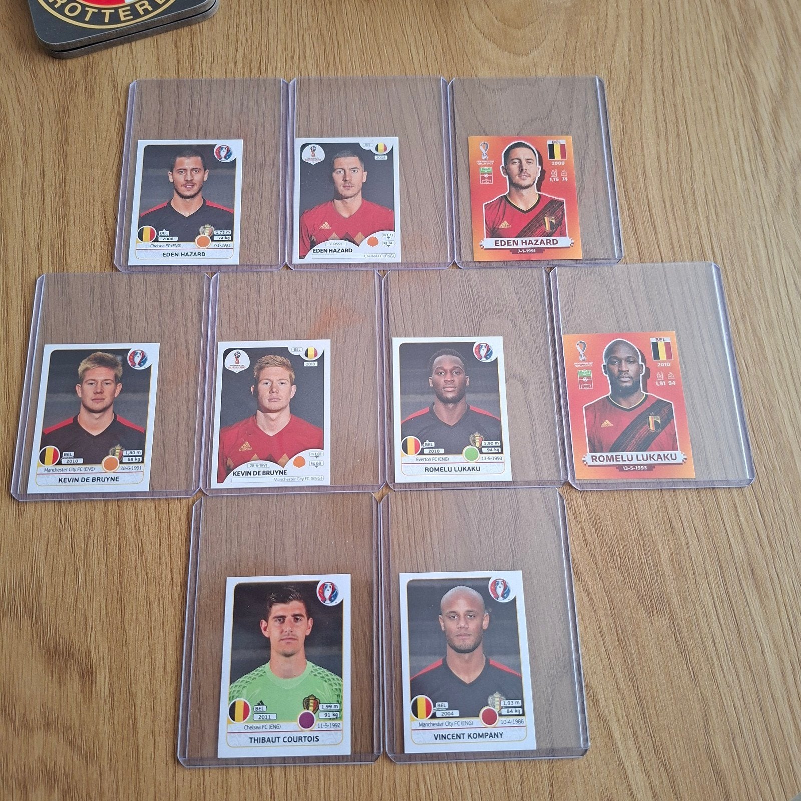 Panini plaatjes Belgische spelers., Verzenden, Zo goed als nieuw, Meerdere stickers