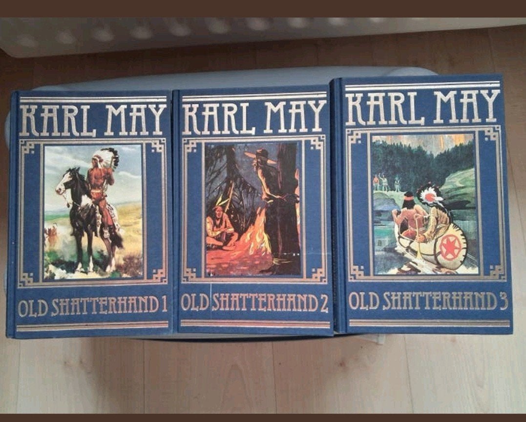 3 delen Karl May ( old shatterhand), Boeken, Ophalen of Verzenden, Overige onderwerpen