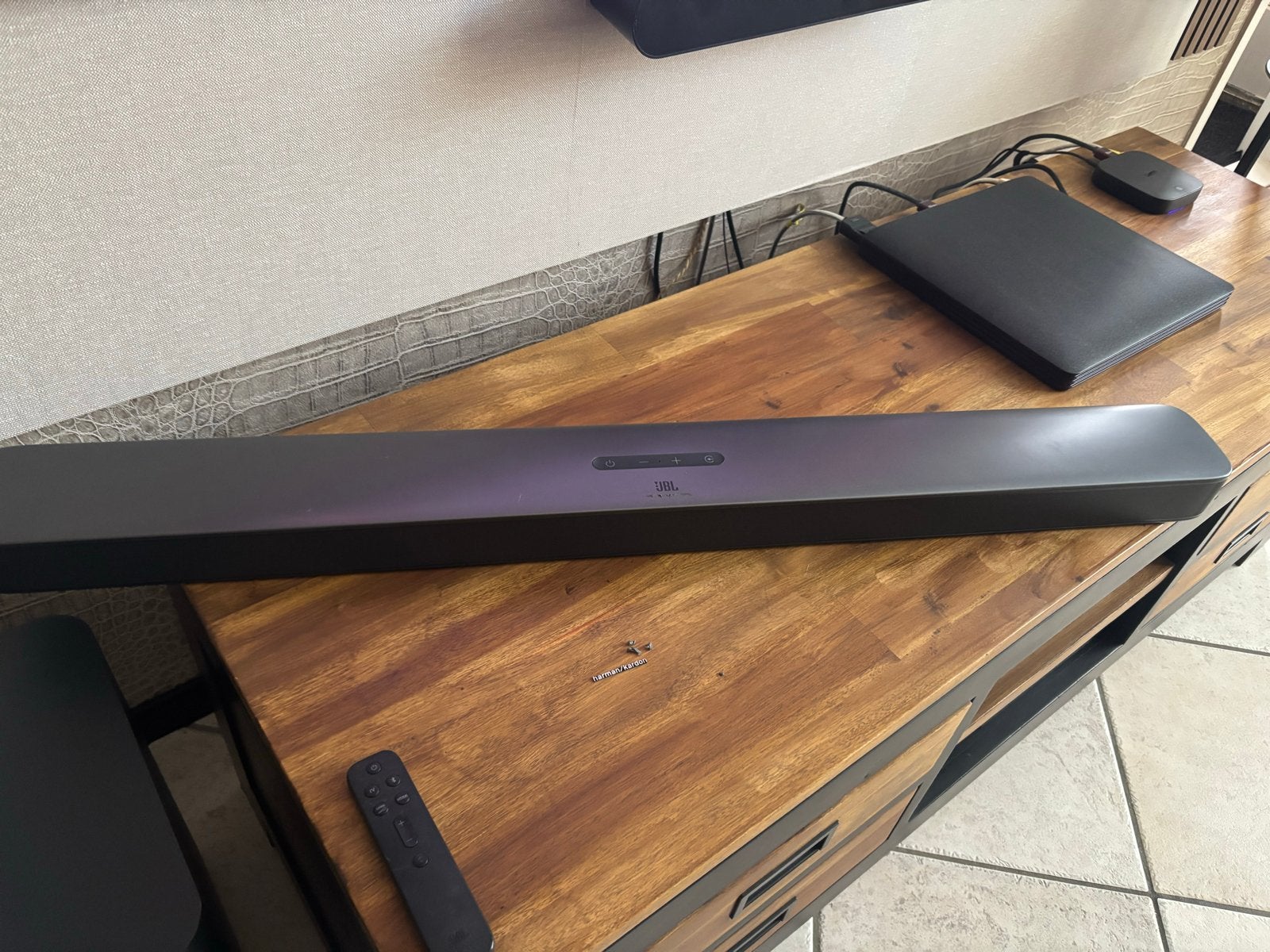 JBL Soundbar met draadloze subwoofer en afstandsbediening, Ophalen, Bluetooth, Zo goed als nieuw