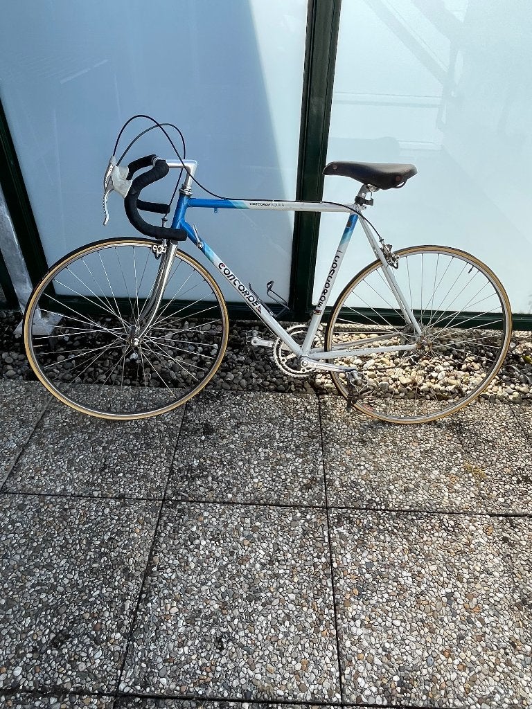Vintage racefiets: Columbus SLX, Campagnolo Super Record, 28 inch, Gebruikt, 10 tot 15 versnellingen, Velgrem