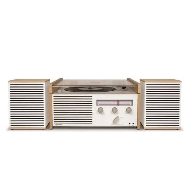 Crosley platenspeler met scheur in plastic kap, Ophalen, Gebruikt, Platenspeler, Overige merken