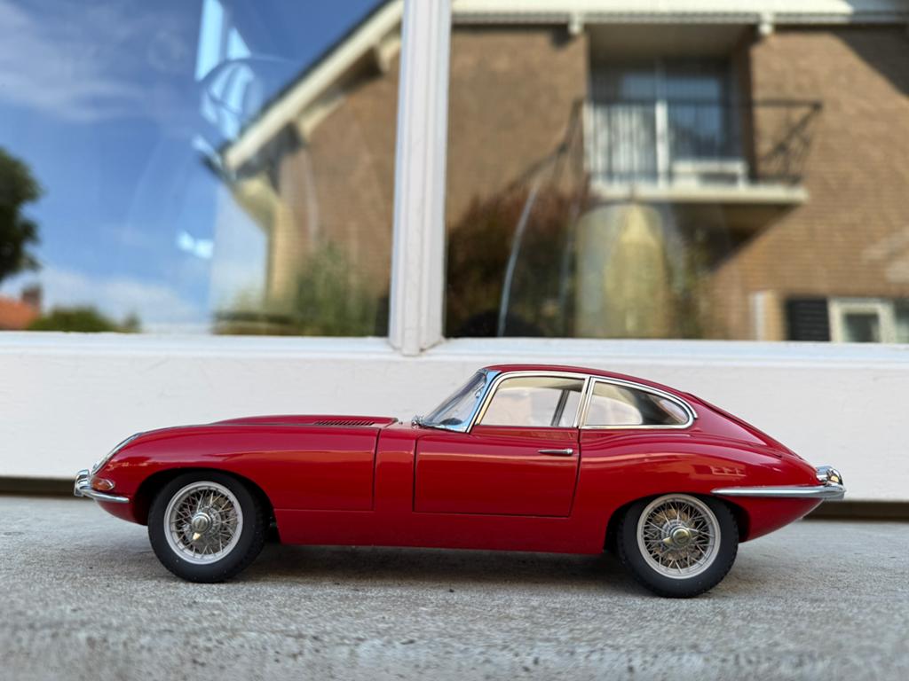 1:18 Jaguar E-Type Series 1 3.8 Coupe rood Autoart 73614, Aachen, Info@gatewayglobal.de, Auto, Autoart