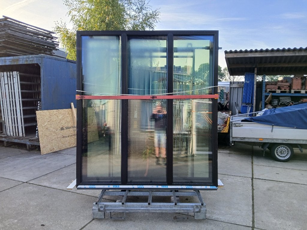 te koop 3 stuks nieuw kunststof pui, Kunststof, Raamkozijn, Nieuw, Ophalen of Verzenden