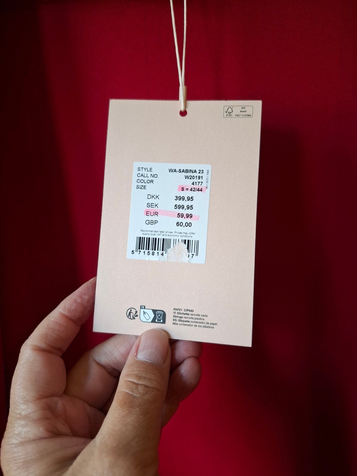 Wasabi warm rood open vest maat: S/42,44 ruim!, Kleding | Dames, Truien en Vesten, Maat 42/44 (L), Nieuw, Ophalen of Verzenden
