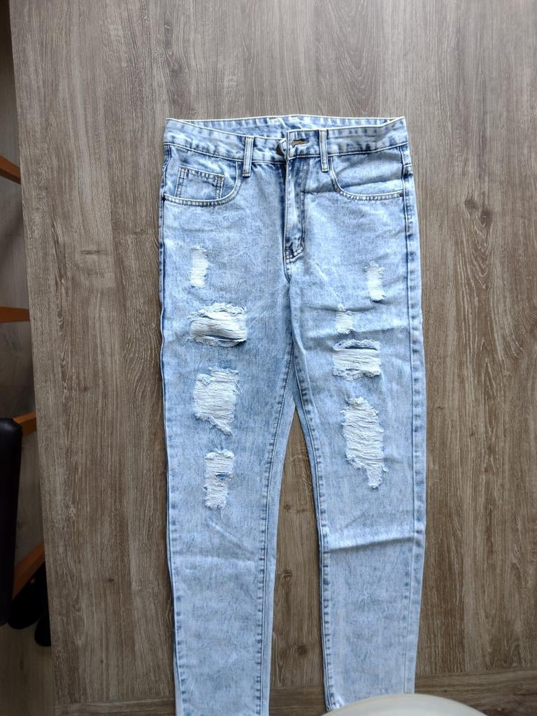 Ongedragen Ripped Jeans, Ophalen of Verzenden, Nieuw, Maat 52/54 (L), Blauw
