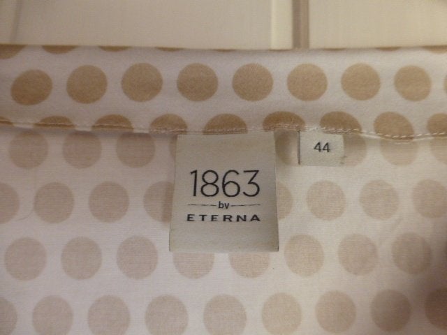1863 by ETERNA Tuniekblouse Katoen met satijnglans mt 44-46, Verzenden, Beige, Maat 42/44 (L), Zo goed als nieuw