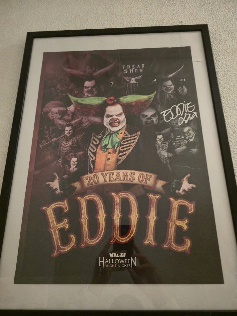 Eddie de Clown – Halloween Fright Nights Posters 60 x 40 cm, Ophalen of Verzenden, Nieuw, A1 t/m A3, Film en Tv