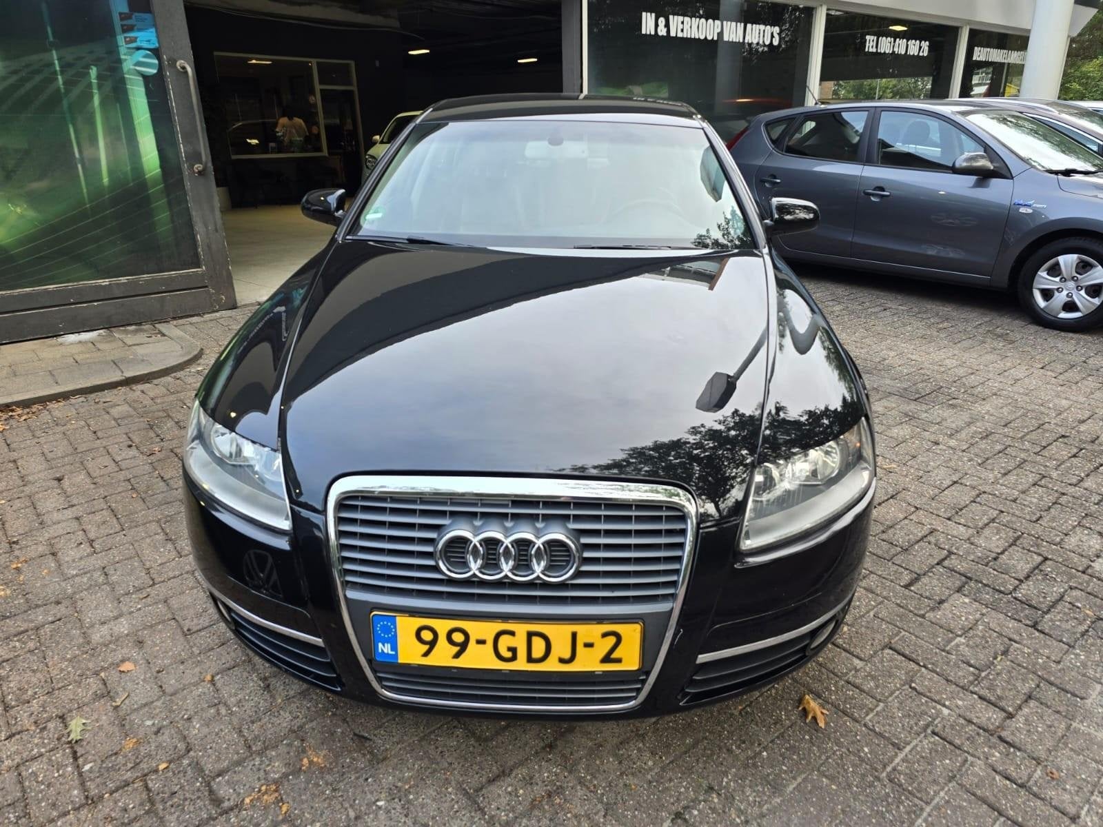 Audi A6 Limousine 3.2 FSI Pro Line Business | AUTOMAAT | 3/6, Auto's, Gebruikt, Zwart, Bedrijf, Grijs