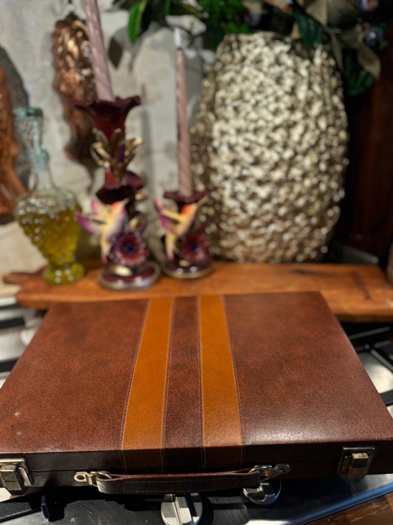 Grote backgammon koffer, Ophalen of Verzenden, Gebruikt, Reisspel