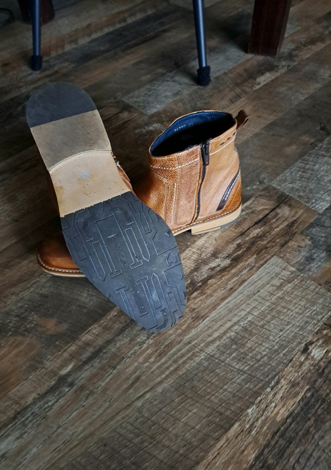 heren enkellaarsjes, Ophalen, Bruin, Boots