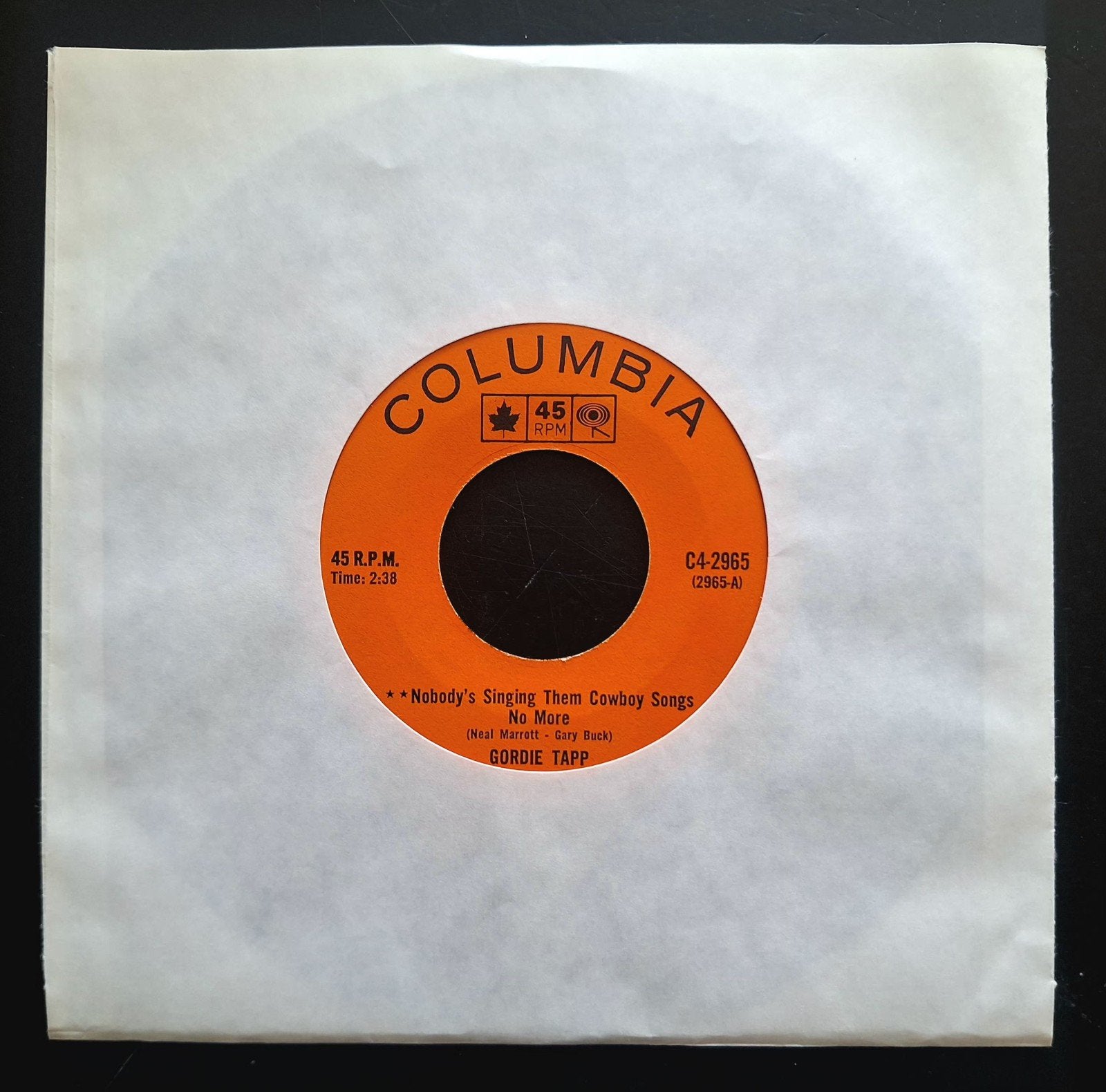 7"/SINGLE  GORDIE TAPP -Nobody's Singing Them Cowboy Songs, Ophalen of Verzenden, Gebruikt, Pop