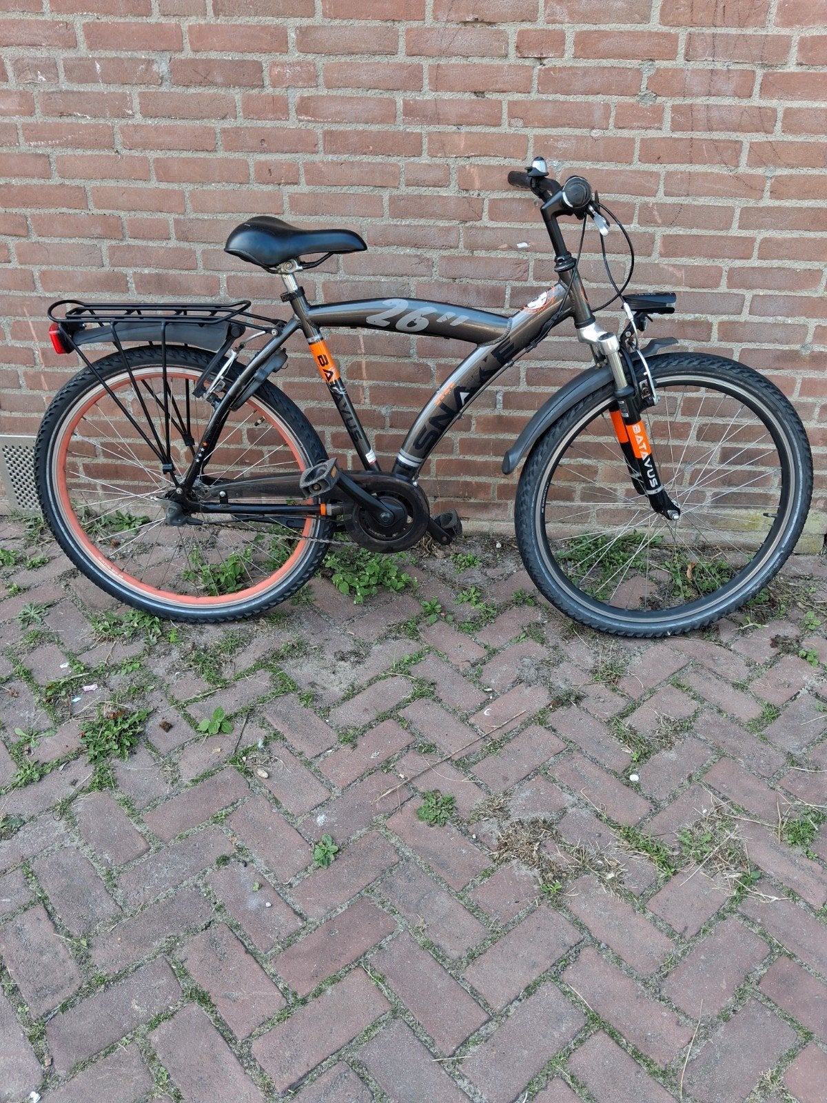 Batavus snake 26 inch jongensfiets 3 versnellingen, Terugtraprem, Versnellingen, Zo goed als nieuw, Batavus Snake