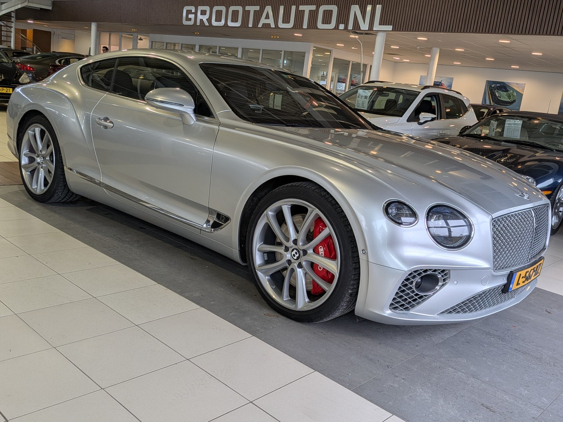 Bentley Continental GT 6.0 W12 Automaat Airco, Cruise Contro, Auto's, Automaat, 12 cilinders, Zwart, Leder