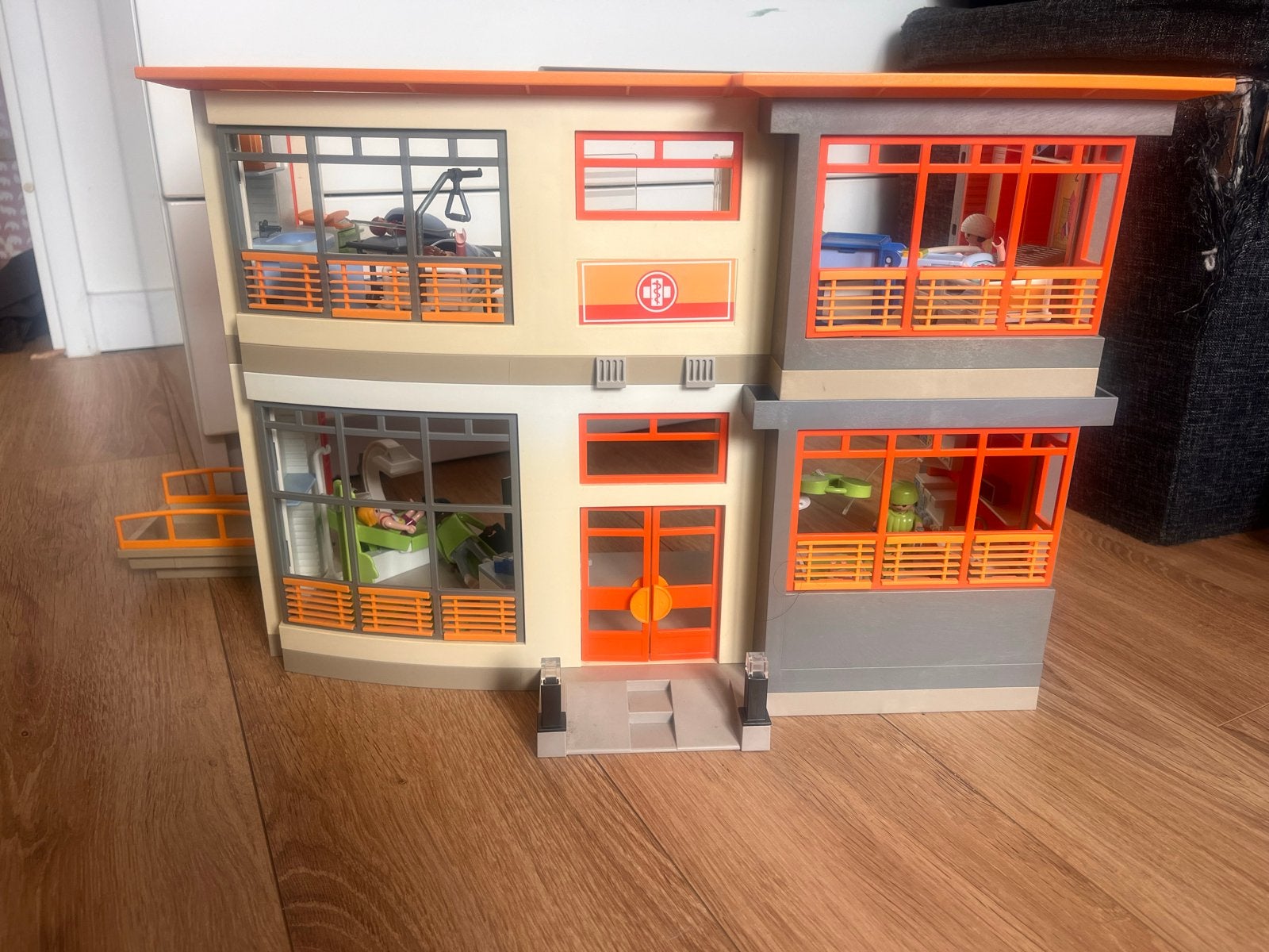 Playmobil Ziekenhuis met inrichting en figuren, Ophalen, Gebruikt, Gebouw, Complete set