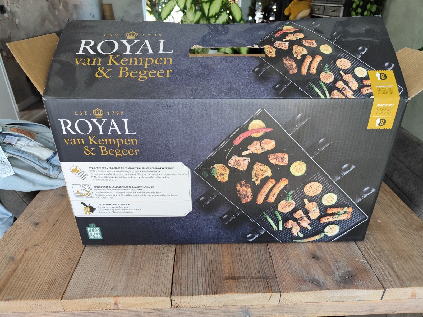 NIEUW IN DOOS Royal van Kempen & Begeer Gourmetstel 8 person, Ophalen of Verzenden, Nieuw, 8 personen of meer