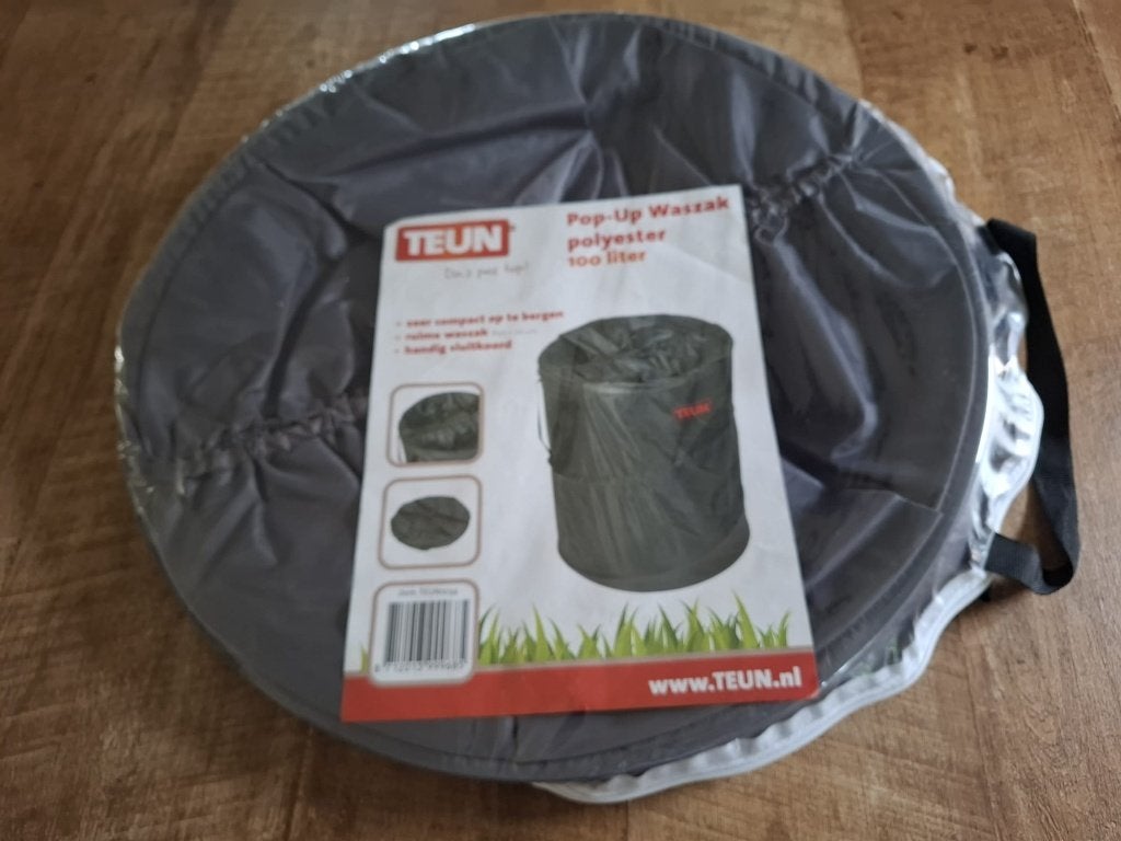Pop-up Waszak camping kampeer wasmand 100 ltr TEUN, Ophalen of Verzenden, Zo goed als nieuw