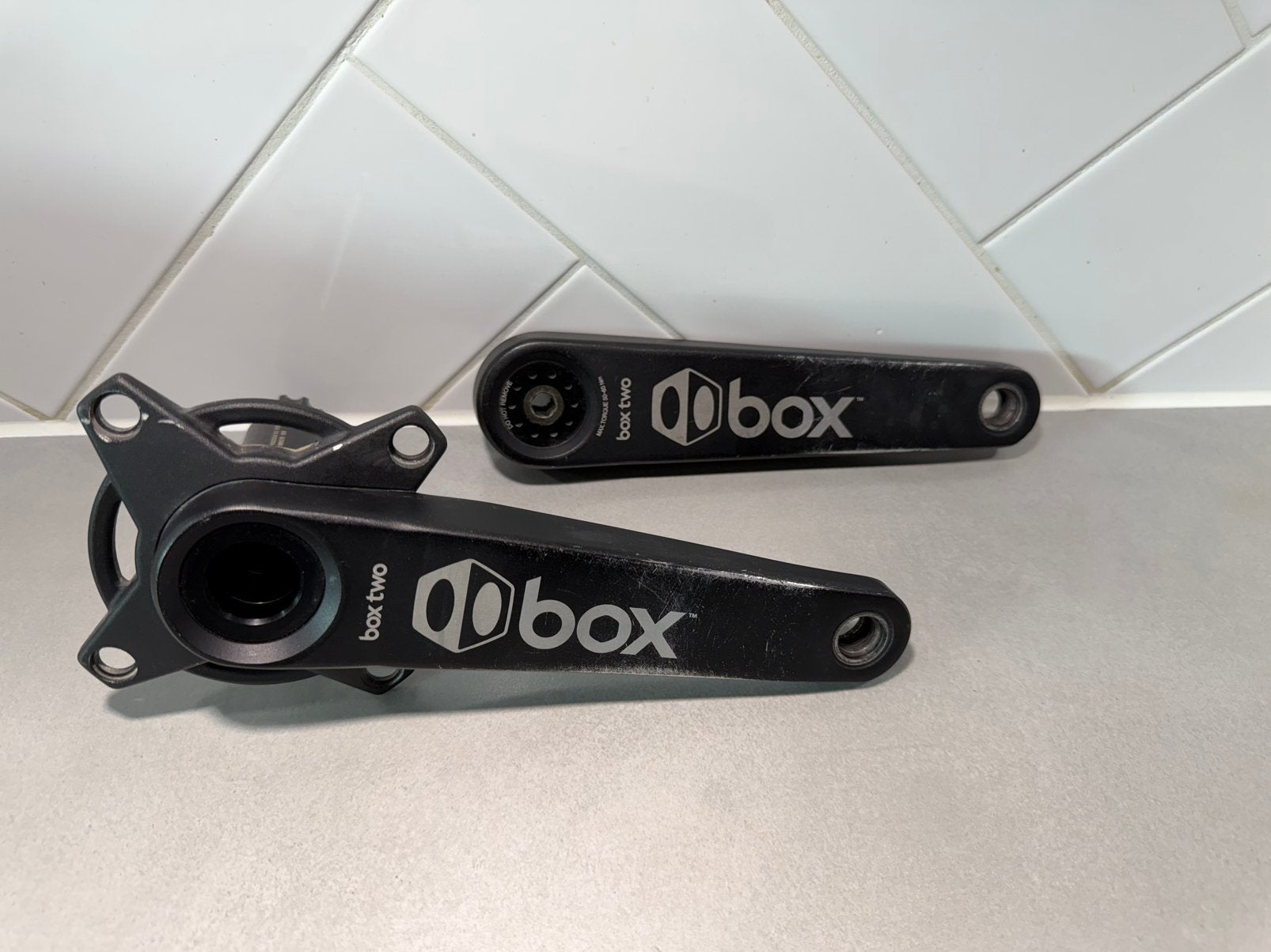 Box Two Cranks 175mm | Sterke BMX Race Cranks | Goede staat, Fietsen en Brommers, Ophalen of Verzenden, Gebruikt, BMX, Crankstel of Pedalen