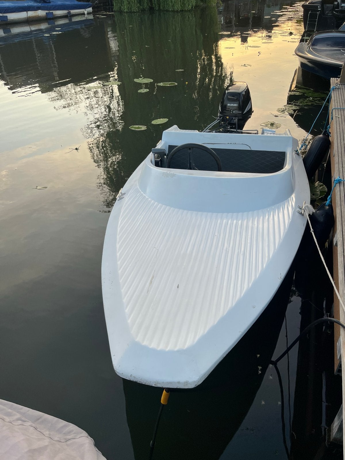 Almarine Seafire Spitfire met Suzuki 15 PK 4-takt, Ophalen of Verzenden, Gebruikt, Motor en Techniek, Motorboot