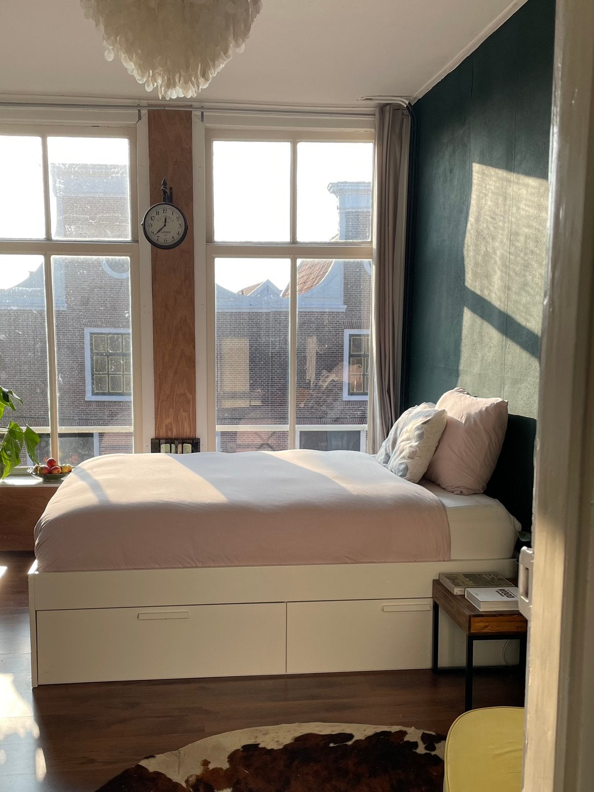 GRATIS IKEA BRIMNES Bed (140x200) incl. lattenbodems, Ophalen, Gebruikt, Wit, Tweepersoons