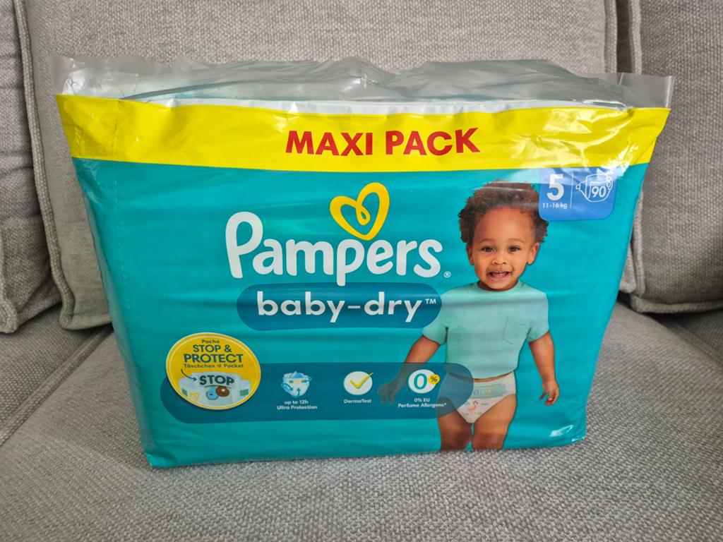 Pampers Baby-Dry Luiers Maat 5 (90 stuks), Ophalen, Nieuw