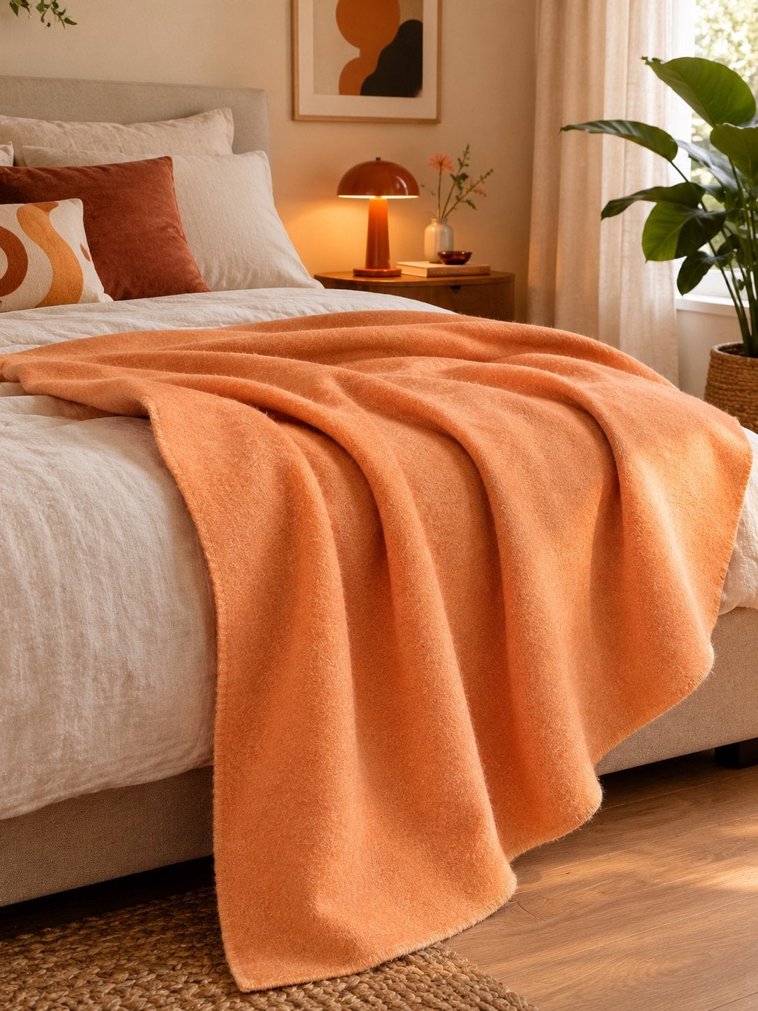 Wollen AaBe deken - 210x140cm, Overige kleuren, Woondeken, 210 cm, Q