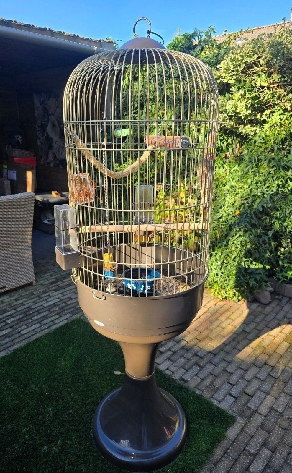 ferplast vogelkooi max 6, Dieren en Toebehoren, Ophalen, Zo goed als nieuw, Metaal, Vogelkooi