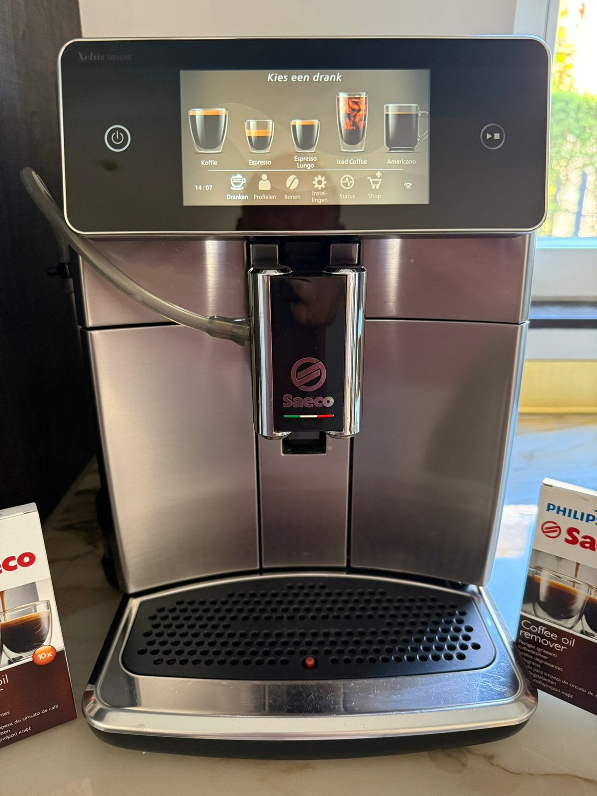 Philips Saeco Xelsis deLuxe  SM8785-00, Witgoed en Apparatuur, Koffiezetapparaten, 10 kopjes of meer, Koffiemachine, Ophalen of Verzenden