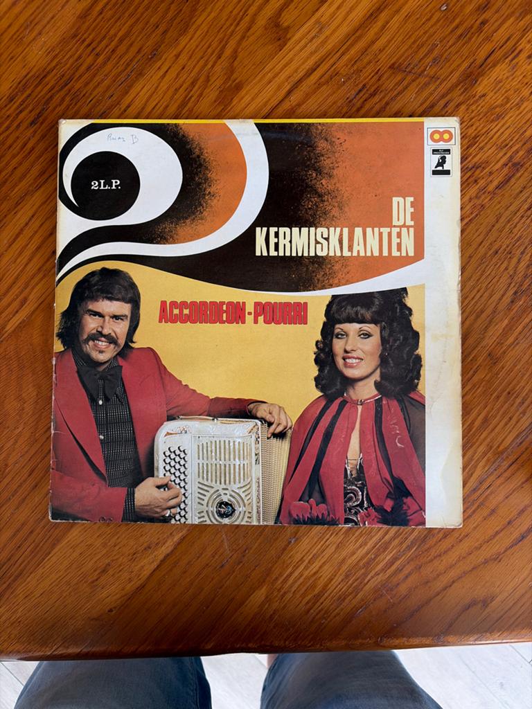 De Kermisklanten - Accordeon-Pourri 2LP Vinyl, Cd's en Dvd's, Vinyl | Nederlandstalig, Gebruikt, Ophalen of Verzenden, Dubbel-LP