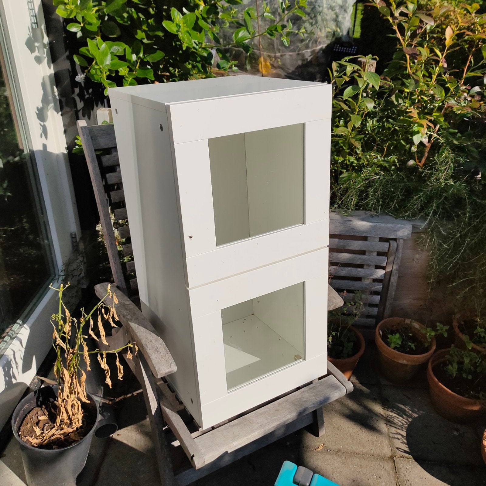 Ikea method kast met 2 deurtjes met glas, Ophalen, Gebruikt