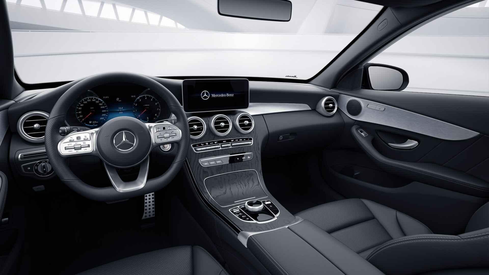 Mercedes-Benz C-klasse Estate 200 Business Solution AMG | Pa, Auto's, Automaat, 4 cilinders, Zwart, Origineel Nederlands