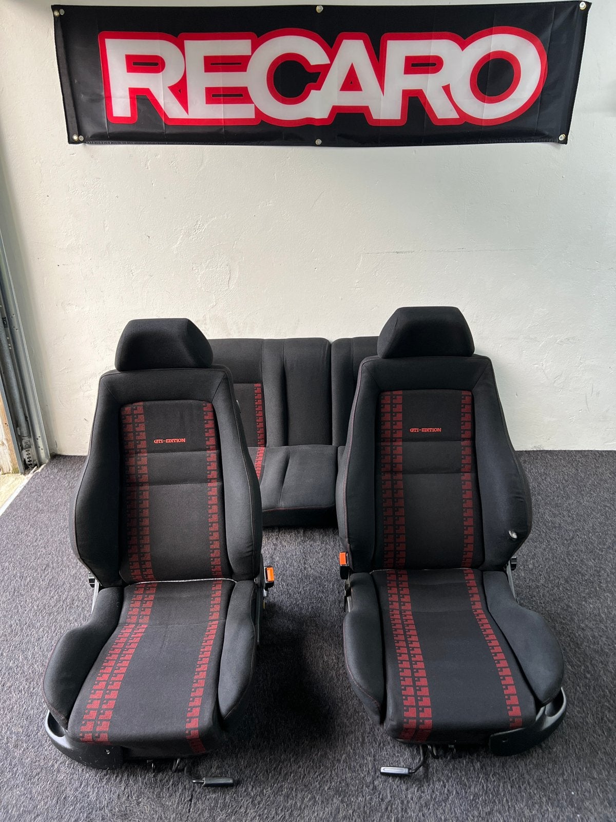 Golf 3 Recaro Gti Edition interieur Rood, Ophalen, Gebruikt, Volkswagen