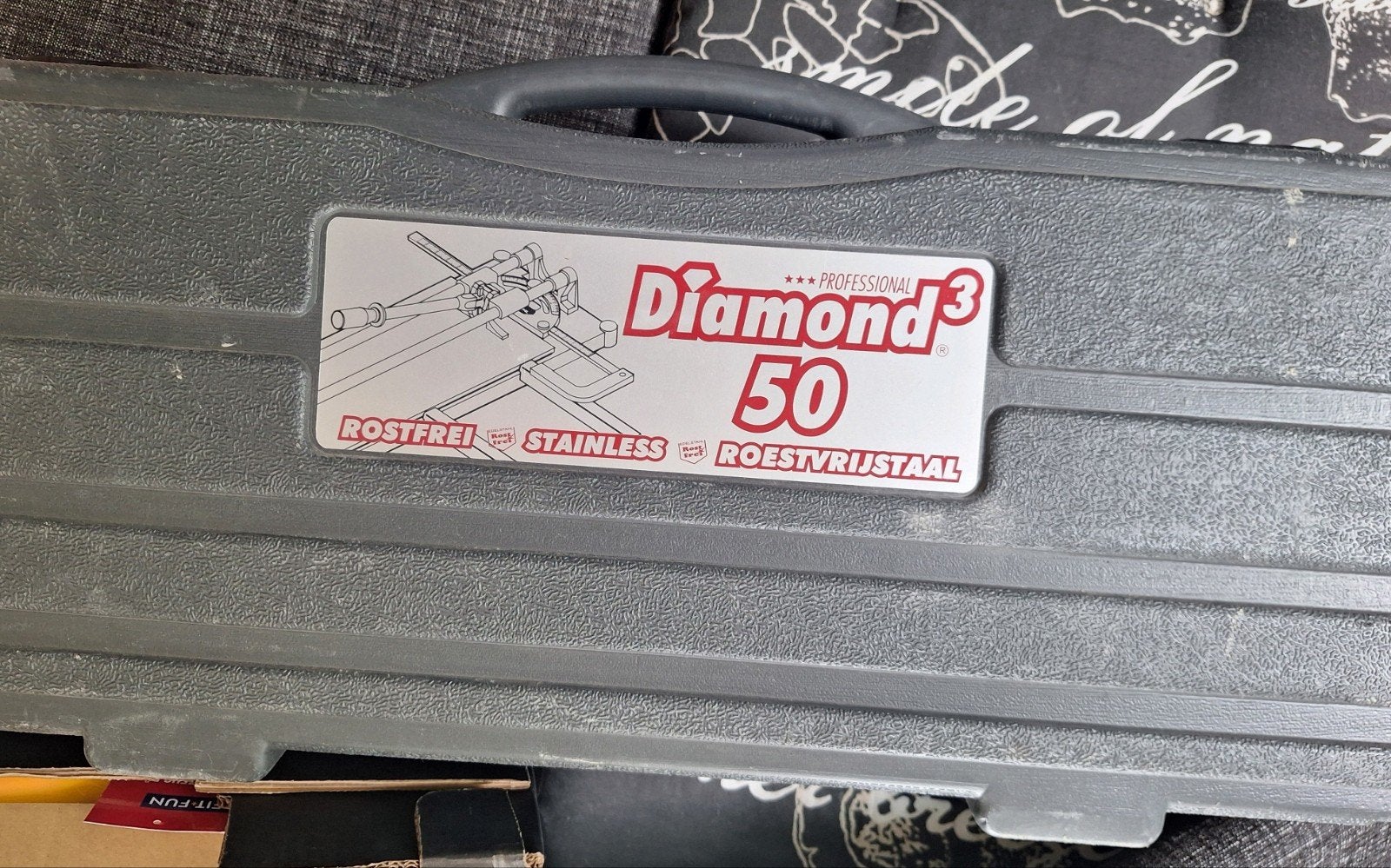 Diamond 3 Tegelsnijder 50 cm RVS, goede staat, Ophalen of Verzenden, Zo goed als nieuw