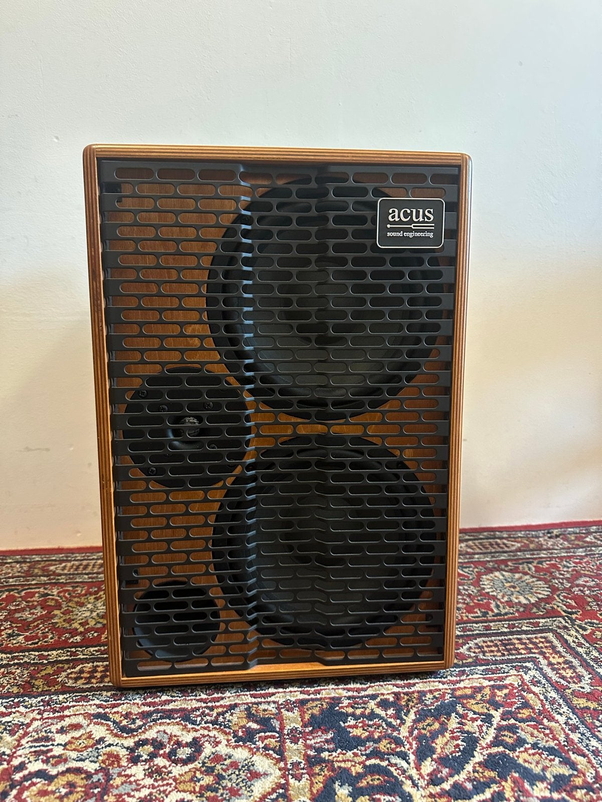 Acus Oneforstrings AD Wood akoestische versterker + tas, Ophalen, Zo goed als nieuw, Gitaar, 100 watt of meer