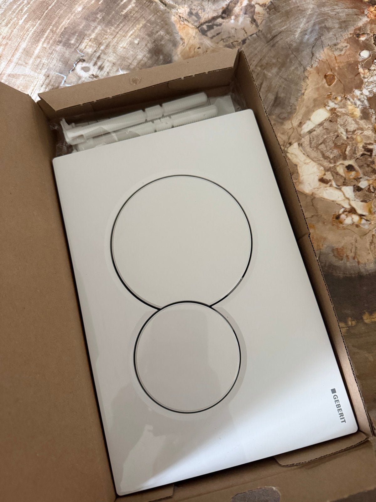 Geberit Sigma20 bedieningsplaat voor toilet - Wit, Ophalen, Nieuw, Toilet