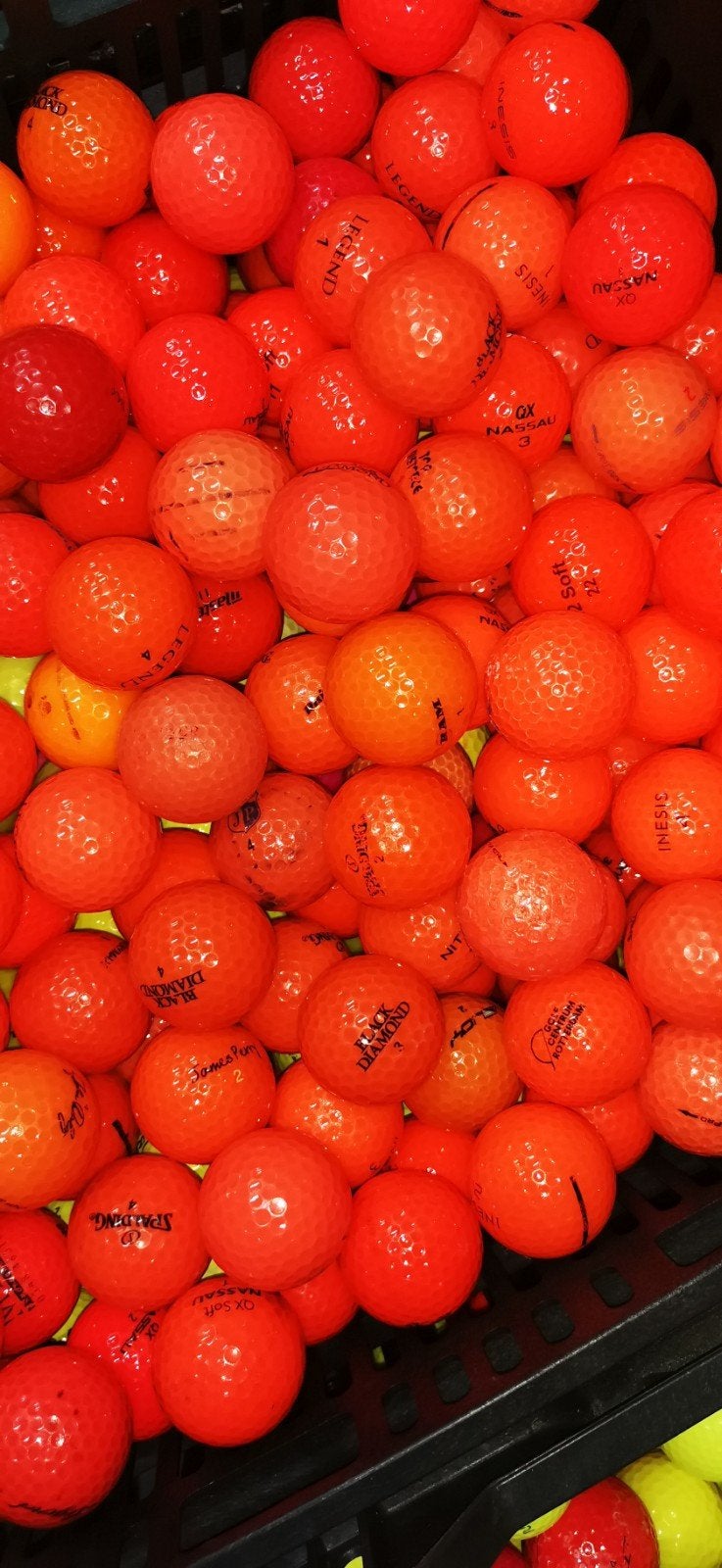 oranje golfballen 100 stuks, Ophalen of Verzenden