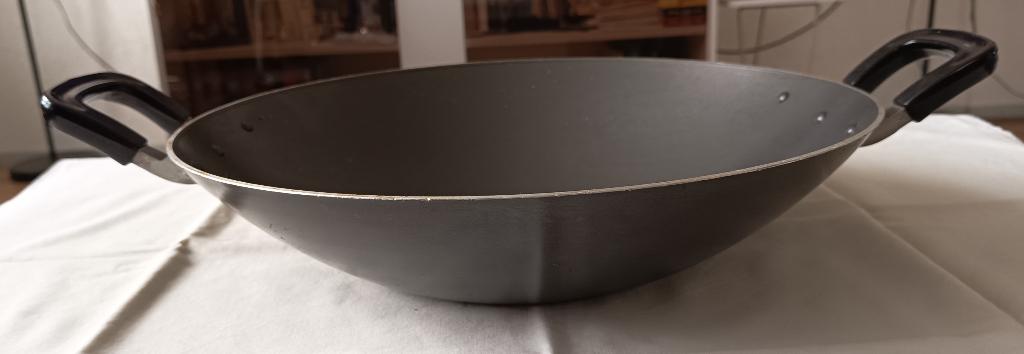 Wok (z.g.a.n.), Verzenden, Zo goed als nieuw, Aluminium, Wok