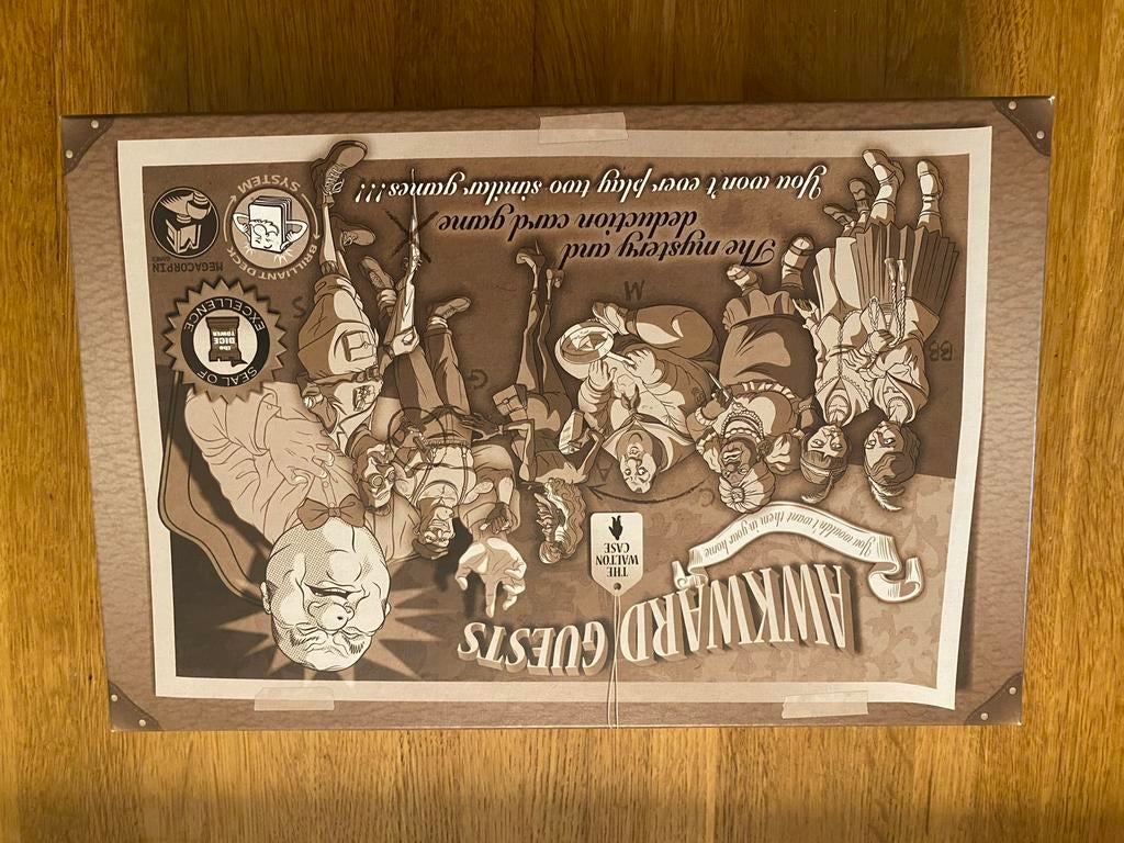 Awkward Guests Kickstarter editie met sleeves, Drie of vier spelers, Ophalen of Verzenden, Zo goed als nieuw