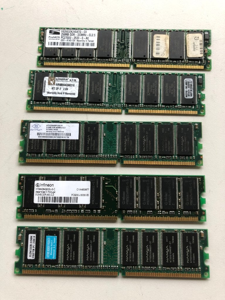 DDR1 geheugen modules van 512MB, 1Gb, 333-400, 1 GB of minder, Ophalen of Verzenden, Desktop