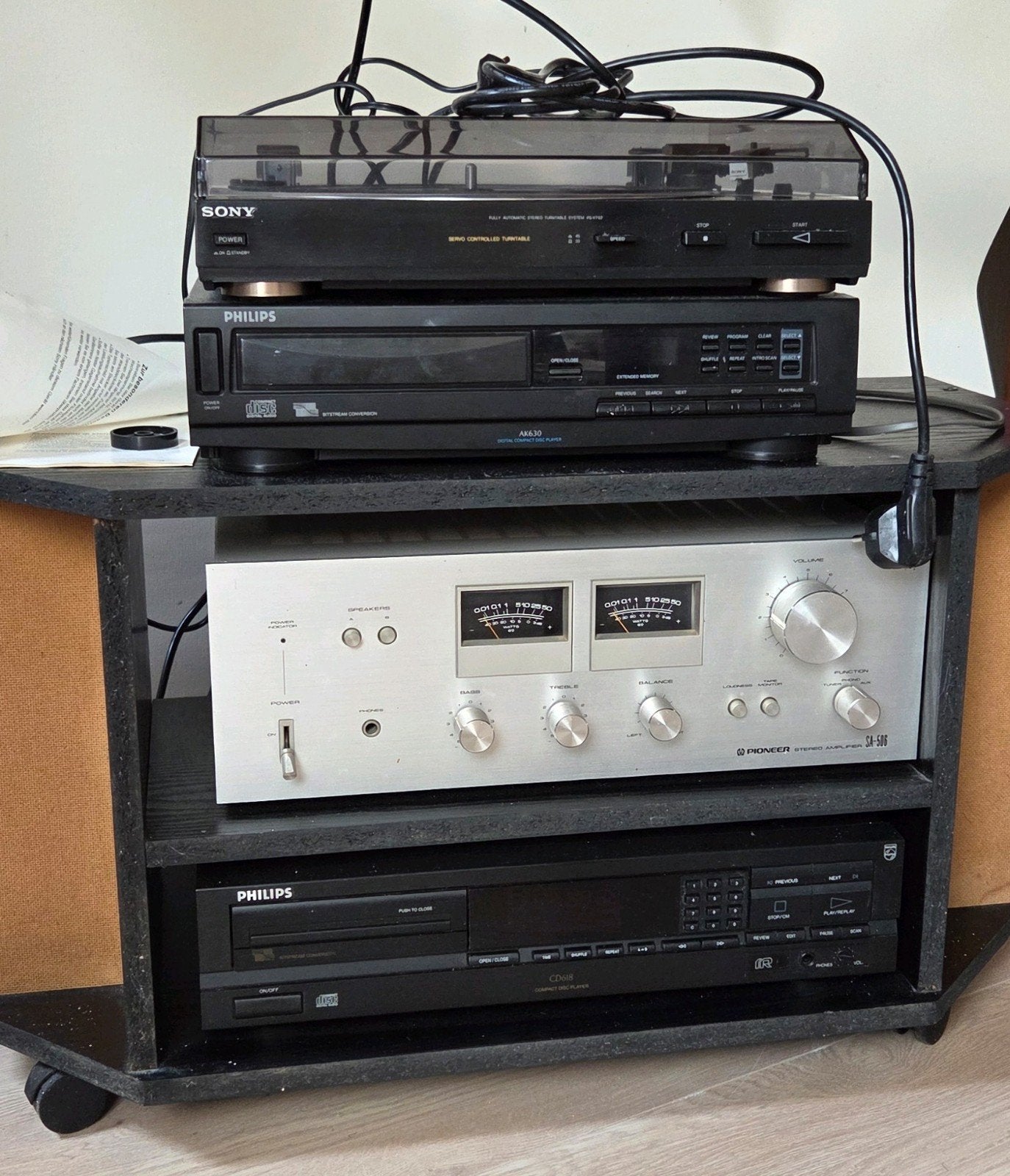 Complete Stereo Set: Sony, Philips, Pioneer + Sonab Speaker, Audio, Tv en Foto, Stereo-sets, Ophalen, Cd-speler, Sony