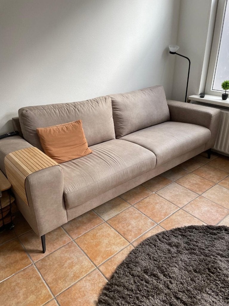 Moet z.s.m. weg: HACO 3-zitsbank + Loveseat - 1 jaar oud, Huis en Inrichting, Ophalen, Zo goed als nieuw, Leer