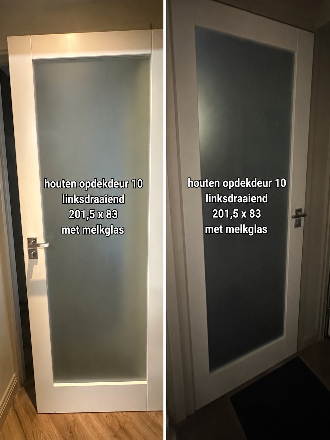 Gratis, houten opdekdeuren 3 stuks, Ophalen, Gebruikt, Binnendeur, 200 tot 215 cm