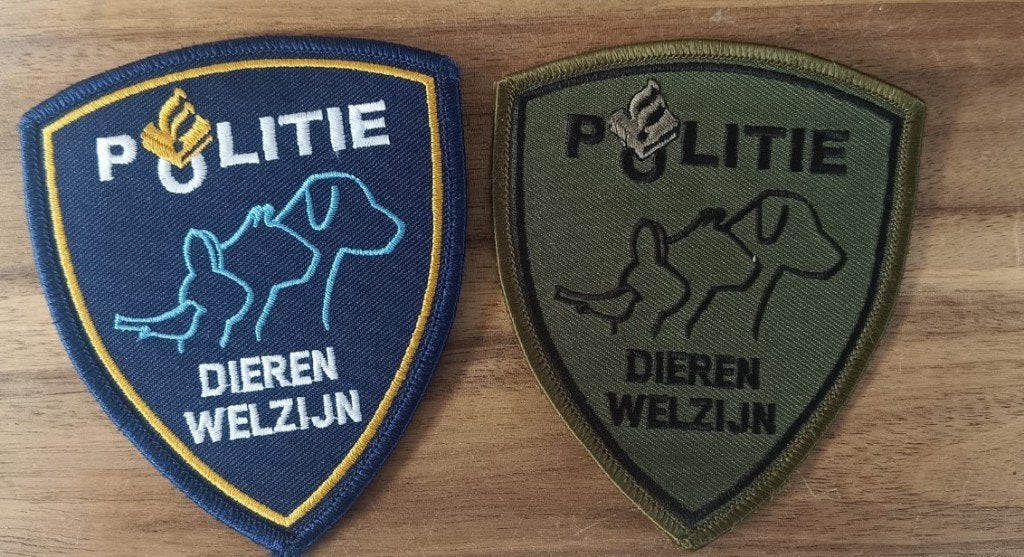 Originele Emblemen Dierenpolitie - Politie Den Haag, Verzenden, Overige soorten, Nederland, Embleem of Badge