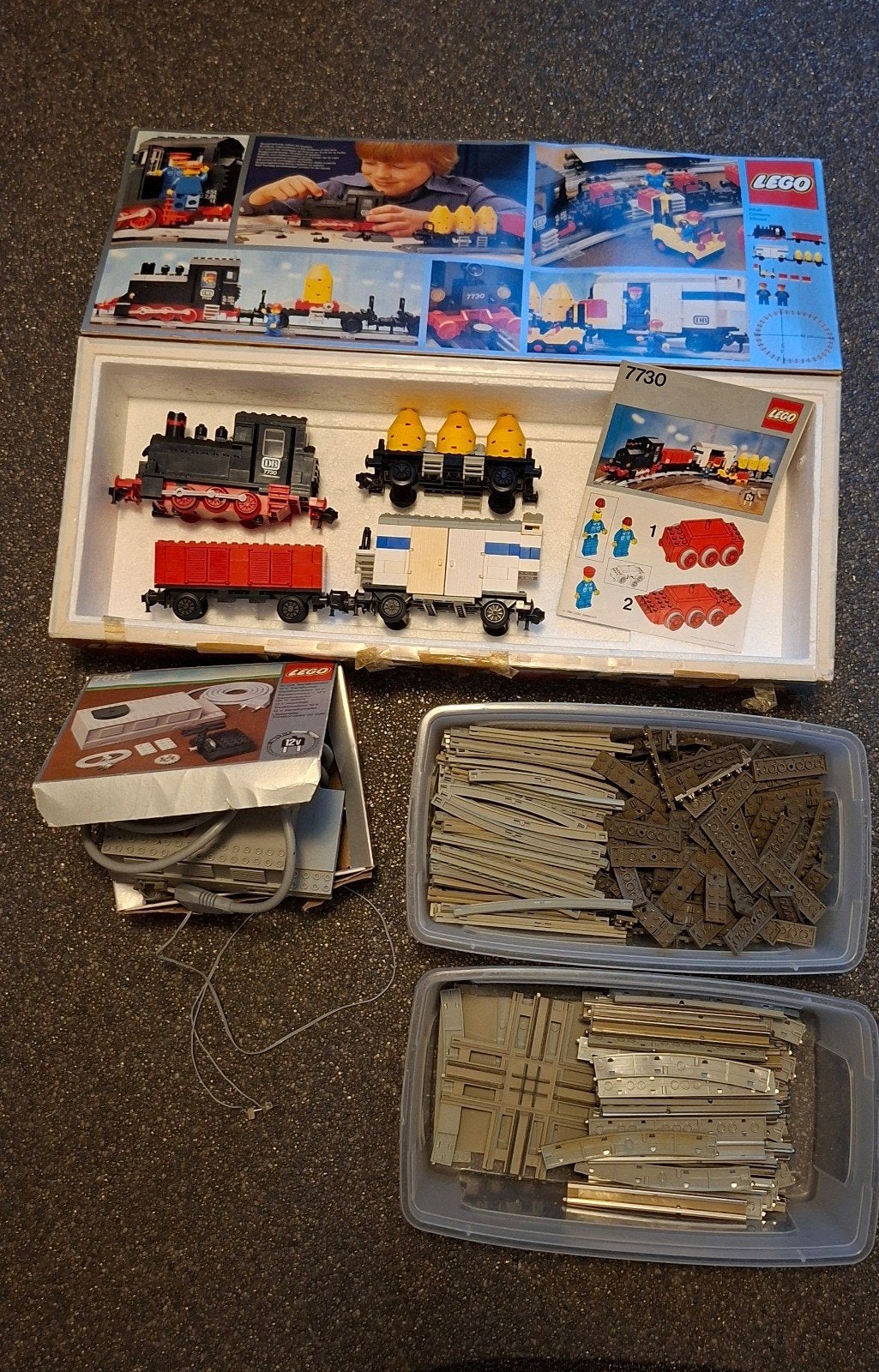 Lego trein 7730 incl. Trafo, doos en rails, Gebruikt, Lego, Compleet, Ophalen of Verzenden