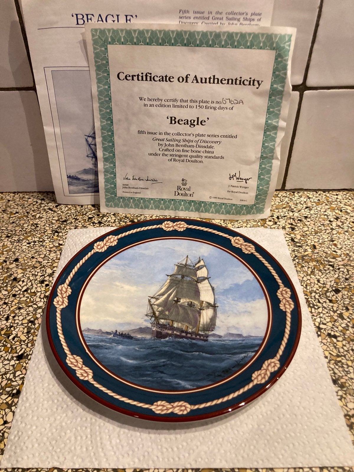 Mooi bord zeilboot, Ophalen of Verzenden, Zo goed als nieuw