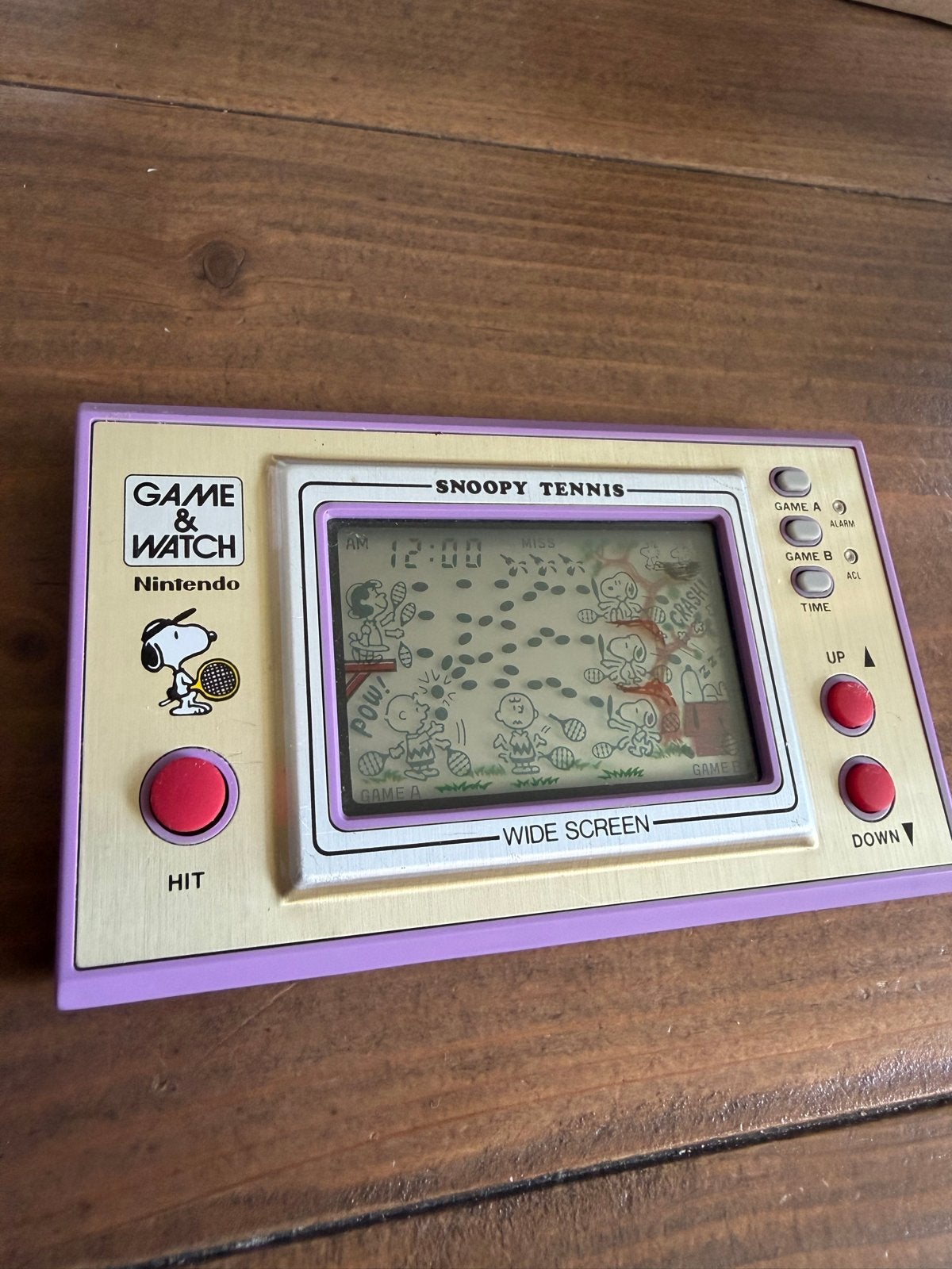 Nintendo Game & Watch Snoopy Tennis SP-30 (1982), Spelcomputers en Games, Spelcomputers | Overige, Gebruikt, Nintendo, Ophalen of Verzenden
