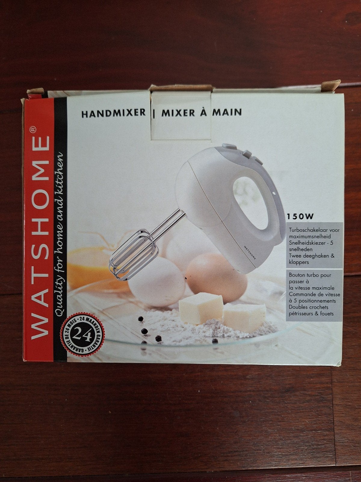 Nieuwe ongebruikte handmixer van Watshome, Minder dan 1 liter, Ophalen of Verzenden, Nieuw, 3 snelheden of meer