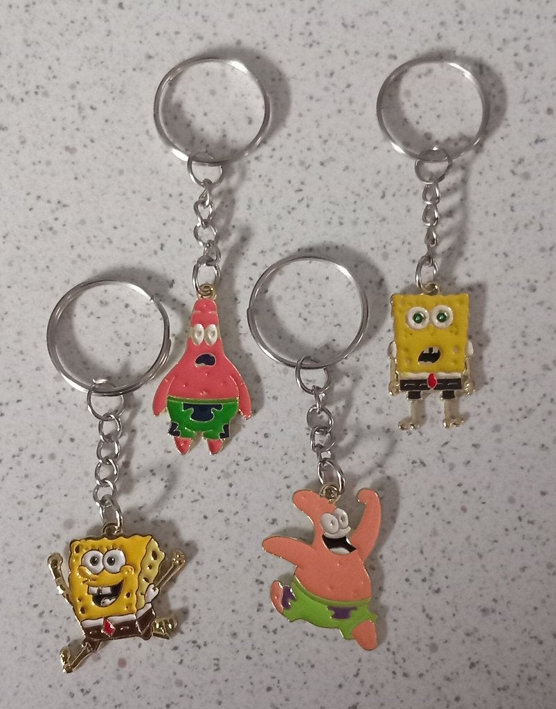Spongebob sleutelhangers Leuk als traktatie, Ophalen of Verzenden, Nieuw